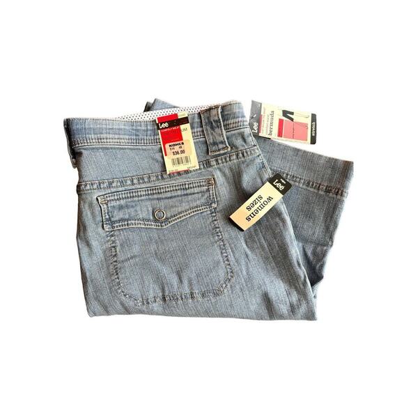NWT Lee Just Below The Waist Bermuda Womens 20W Jean Shorts Womens - Picture 4 of 9